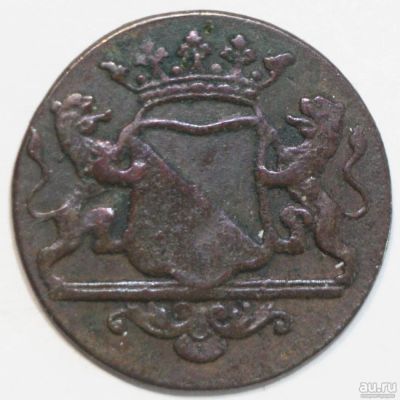 Лот: 8233968. Фото: 1. 1 дуит 1784 год. Нидерланды Утрехт. Европа