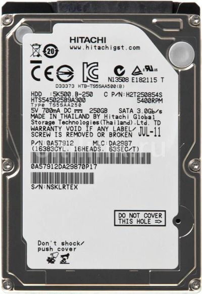 Лот: 9832222. Фото: 1. Жёсткий диск для ноутбука sata... Жёсткие диски (HDD)