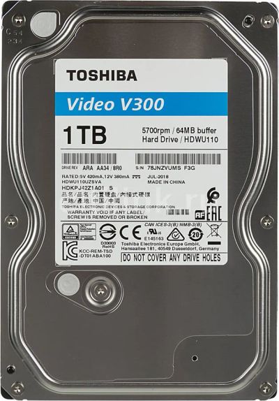 Лот: 15423066. Фото: 1. Жесткий диск Toshiba V300 Обсолютно... Жёсткие диски