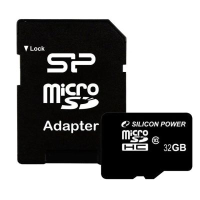 Лот: 11764050. Фото: 1. MicroSD 32 Gb Silicon Power. Карты памяти