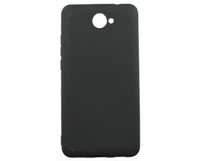 Лот: 13310047. Фото: 1. Чехол Huawei Y7 2017 Силикон Черный... Чехлы, бамперы