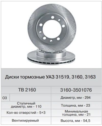 Лот: 11306138. Фото: 1. Куплю диск тормозной УАЗ 3160... Тормозная система