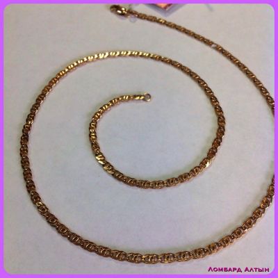 Лот: 4249335. Фото: 1. Золотая цепь 585 пробы. Вес 11... Цепочки