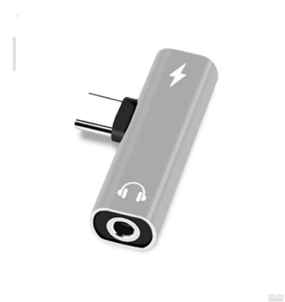 Лот: 14297171. Фото: 1. Переходник Type-C USB на аудио... Зарядные устройства, блоки питания, адаптеры сетевые для смартфонов