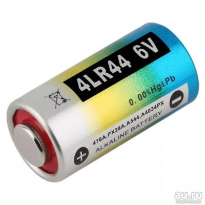 Лот: 13559646. Фото: 1. Батарейка 4LR44 Alkaline Battery... Батарейки, аккумуляторы, элементы питания