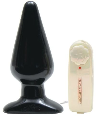 Лот: 4514654. Фото: 1. Черная вибропробка Erotism LARGE. Игрушки