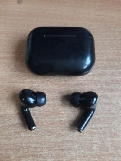 Лот: 25189990. Фото: 1. БТ гарнитура Airpods pro (черные... Наушники, гарнитуры