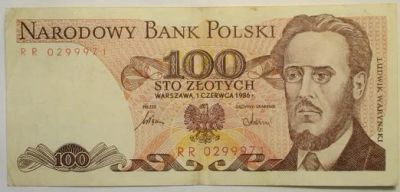 Лот: 9143999. Фото: 1. Польша, 100 злотых 1986г. Европа