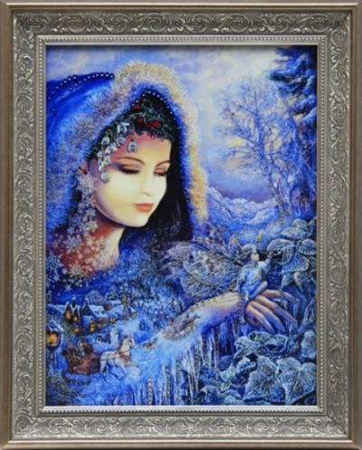 Лот: 21290294. Фото: 1. Картина Снежная королева с кристаллами... Другое (сувениры, подарки)