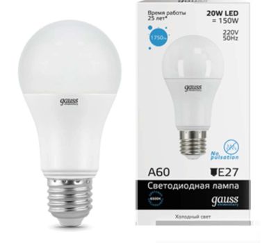 Лот: 12420231. Фото: 1. Лампа Gauss LED Elementary A60... Другое освещение
