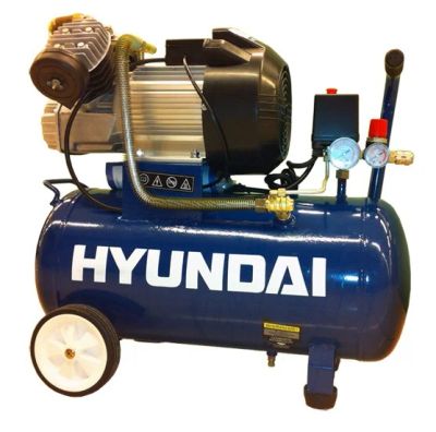 Лот: 7265270. Фото: 1. Компрессор ременной Hyundai (Хундай... Пневмоинструмент