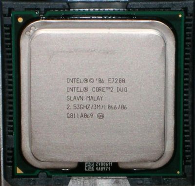 Лот: 8614006. Фото: 1. Intel Core 2 Duo E7200 Wolfdale... Процессоры