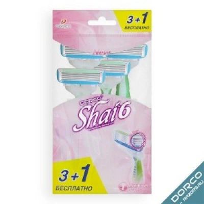 Лот: 14499067. Фото: 1. DORCO SHAI Vanilla6 однораз.станок... Уход за телом