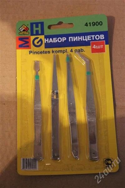 Лот: 2223405. Фото: 1. Набор пинцетов из 4шт. Другое (ручная работа)