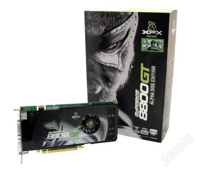 Лот: 106678. Фото: 1. PCI-E XFX GeForce® 8800 GT Alpha... Видеокарты