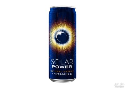 Лот: 18264330. Фото: 1. Энергетический напиток SOLAR Power... Напитки