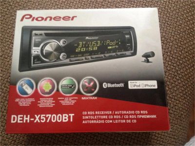 Лот: 6882789. Фото: 1. Автомагнитола Pioneer DEH-X5700BT... Автомагнитолы