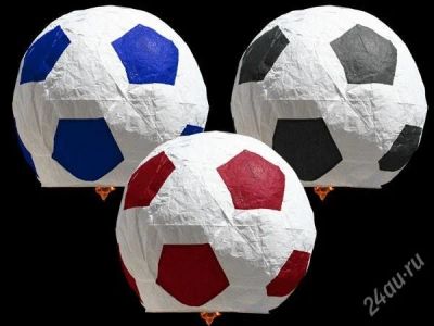 Лот: 1544406. Фото: 1. Небесный фонарик футбольный мяч... Сувенирные наборы
