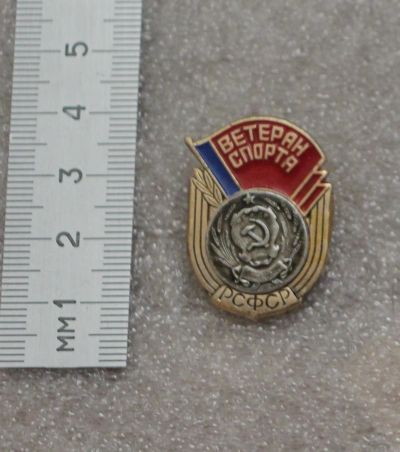 Лот: 24627680. Фото: 1. Знак: Ветеран спорта РСФСР. Алюминий... Сувенирные