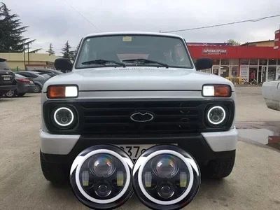 Лот: 12340583. Фото: 1. Фары LED оптика Нива, УАЗ. для... Оптика и освещение