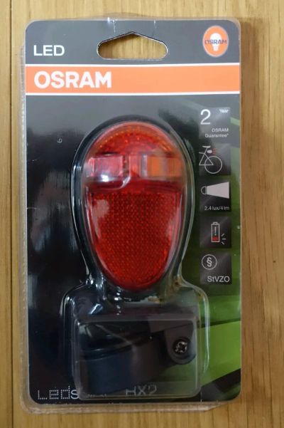 Лот: 9621811. Фото: 1. Фонарь задний для велосипеда Osram... Аксессуары