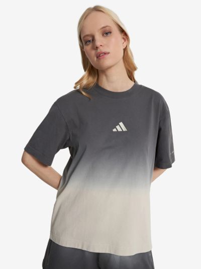 Лот: 25056271. Фото: 1. Футболка женская adidas, Серый. Другое (спортивная одежда)