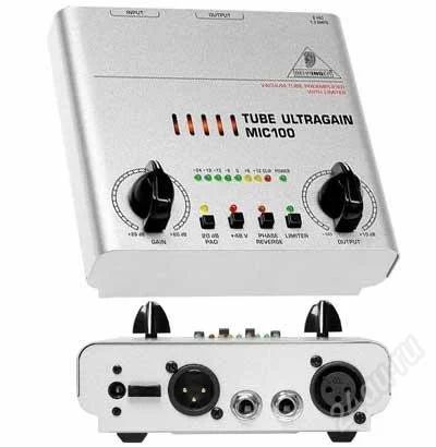 Лот: 2037395. Фото: 1. Микрофонный ламповый преамп Behringer... Микшеры, предусилители, микрофонные эффекты