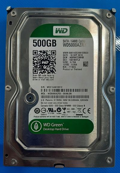 Лот: 17707413. Фото: 1. Жесткий диск WD Green. Жёсткие диски (HDD)