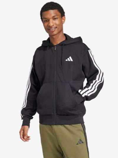 Лот: 25555612. Фото: 1. Толстовка мужская adidas, Черный. Легкие куртки, толстовки