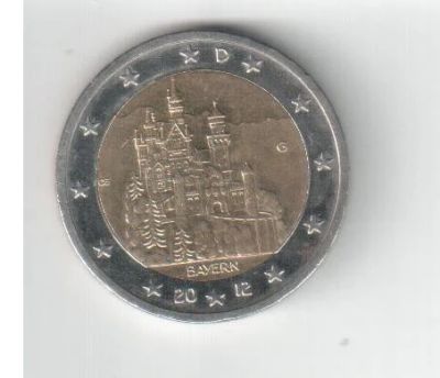 Лот: 3256170. Фото: 1. 2 евро юбилейная Бавария. Европа