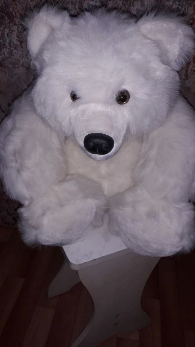 Лот: 13312021. Фото: 1. Мягкая игрушка медведь белый. Мягкие
