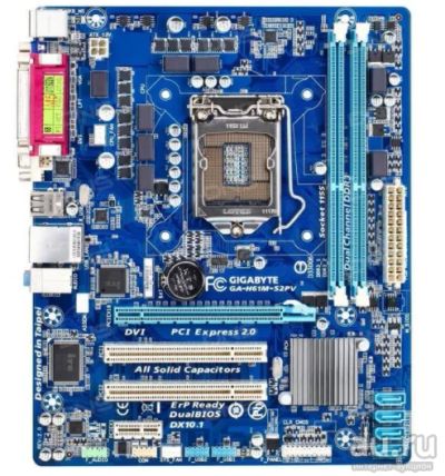 Лот: 16725948. Фото: 1. Материнская плата gigabyte GA-H61M-S2PV... Материнские платы