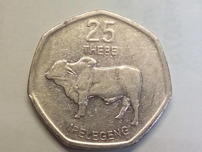Лот: 19641665. Фото: 1. Монета Ботсвана 25 тхебе, 2013. Африка