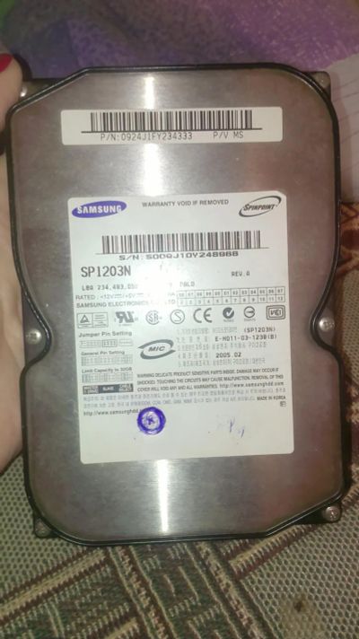 Лот: 7080045. Фото: 1. samsung SP1203N. Жёсткие диски (HDD)