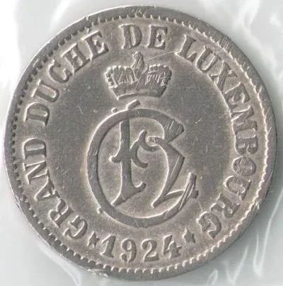 Лот: 14480691. Фото: 1. Люксембург 5 центов 1924 год... Европа