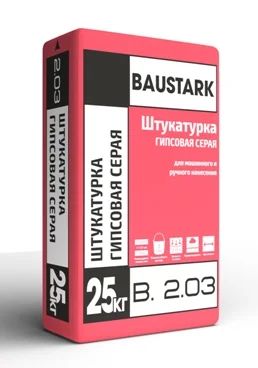 Лот: 8886647. Фото: 1. Баустарк Штукатурка гипсовая... Смеси, шпатлевки, цемент