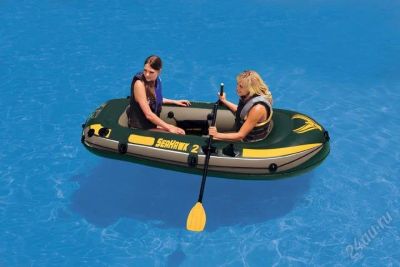 Лот: 1077946. Фото: 1. Лодка INTEX Seahawk 2. Красноярск
