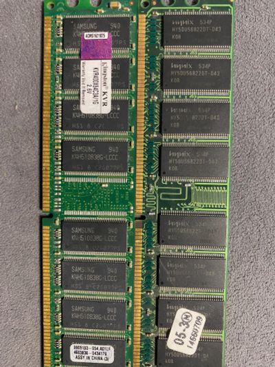 Лот: 19614589. Фото: 1. Dimm ddr2 2шт по 1gb. Оперативная память