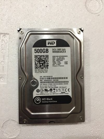 Лот: 15497656. Фото: 1. Жесткий диск WD Caviar Black 500GB. Жёсткие диски (HDD)