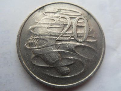 Лот: 11015711. Фото: 1. Австралия 20 центов 1981. Австралия и Океания
