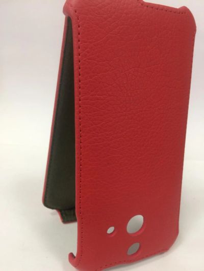 Лот: 9701319. Фото: 1. Чехол-книжка HTC One E8 Красный... Чехлы, бамперы