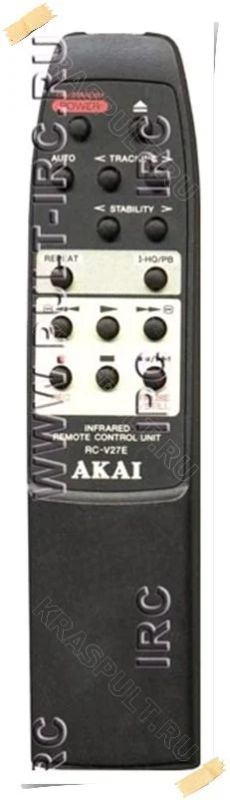 Лот: 15907886. Фото: 1. Пульт AKAI RC-V27E. Пульты ДУ