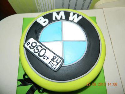 Лот: 6040421. Фото: 1. ТОРТ BMW. Торты, пирожные