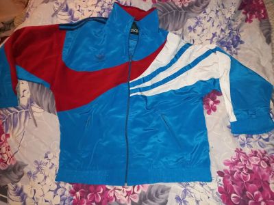 Лот: 19571802. Фото: 1. Олимпийка Adidas 90-е винтажная. Легкие куртки, толстовки