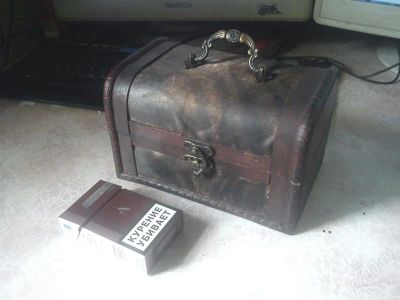 Лот: 1990005. Фото: 1. сундучок тигровый. средний. Другое (сувениры, подарки)