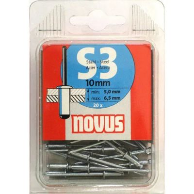 Лот: 14379602. Фото: 1. Заклепки S3*10 мм (20 шт.) NOVUS. Ручной инструмент