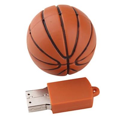 Лот: 5125736. Фото: 1. Флешка "Баскетбольный мяч" 4 Gb. Подарки на 23 февраля
