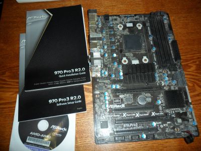 Лот: 16761373. Фото: 1. Материнская плата ASRock 970 Pro3... Материнские платы