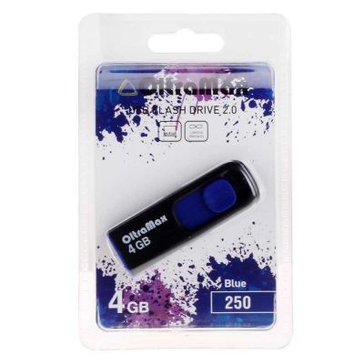 Лот: 11686122. Фото: 1. USB 4GB OltraMax 250 синий. USB-флеш карты