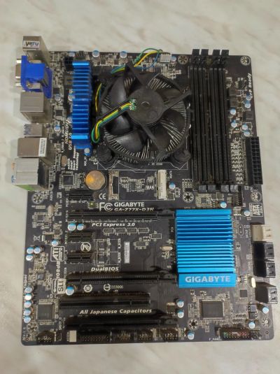Лот: 21246936. Фото: 1. Комплект Материнская плата Gigabyte... Комплекты запчастей